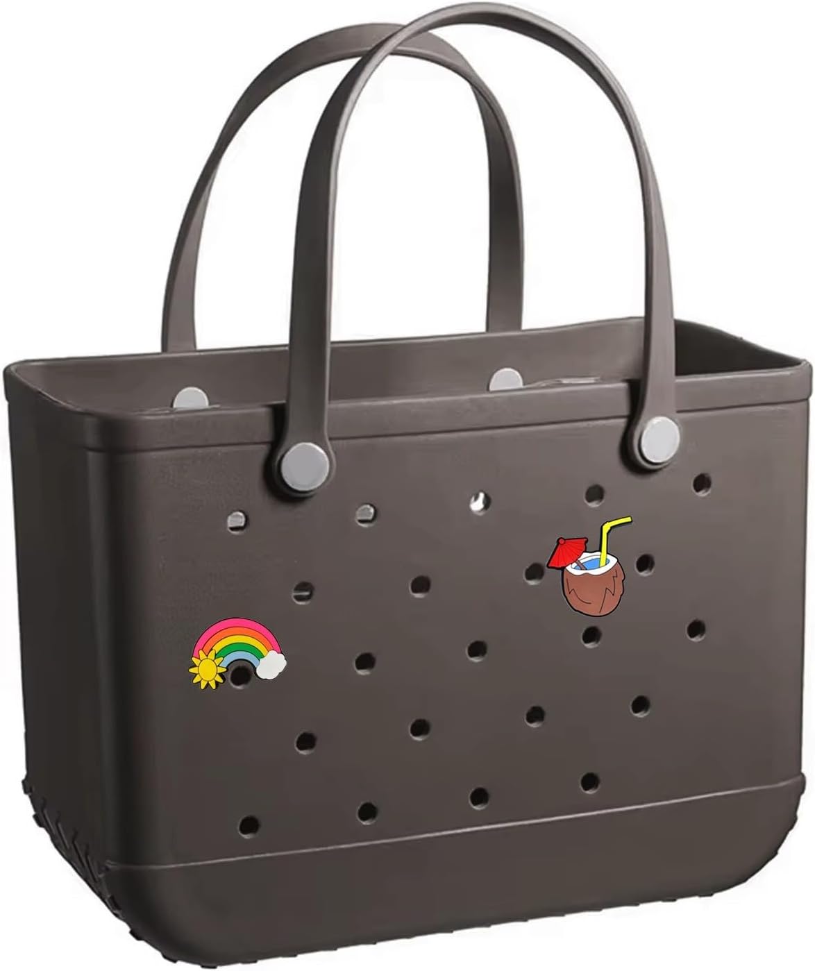 35cm Beach Bag Large Rubber Tote BagWaterproof Washable Open Women Croc Bag Hand Bag Beach Pool Yoga - My Store