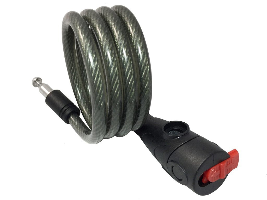 Bike code Lock Cable 4 Digit Resettable Combination Security Cable Lock Self Coiling Cable Lock Bike Bicycle - My Store