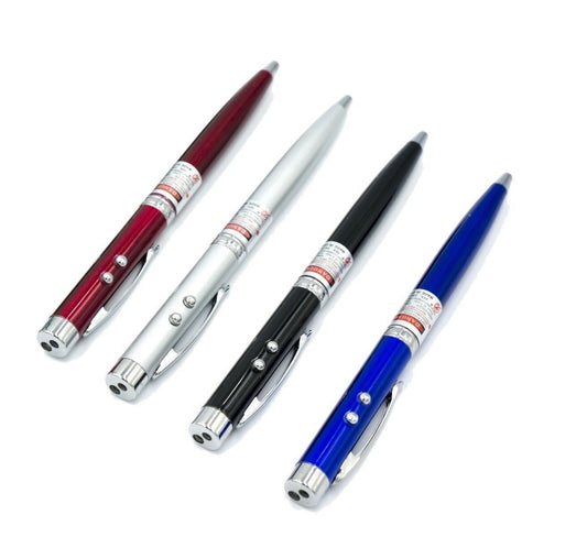 3 in 1 Red Laser Pointer Pen Keychain Cat Toy Mini Red Laser Pointer Cat Dog Interactive Training Tools White - My Store