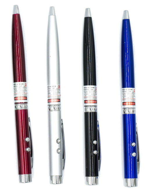 3 in 1 Red Laser Pointer Pen Keychain Cat Toy Mini Red Laser Pointer Cat Dog Interactive Training Tools White - My Store