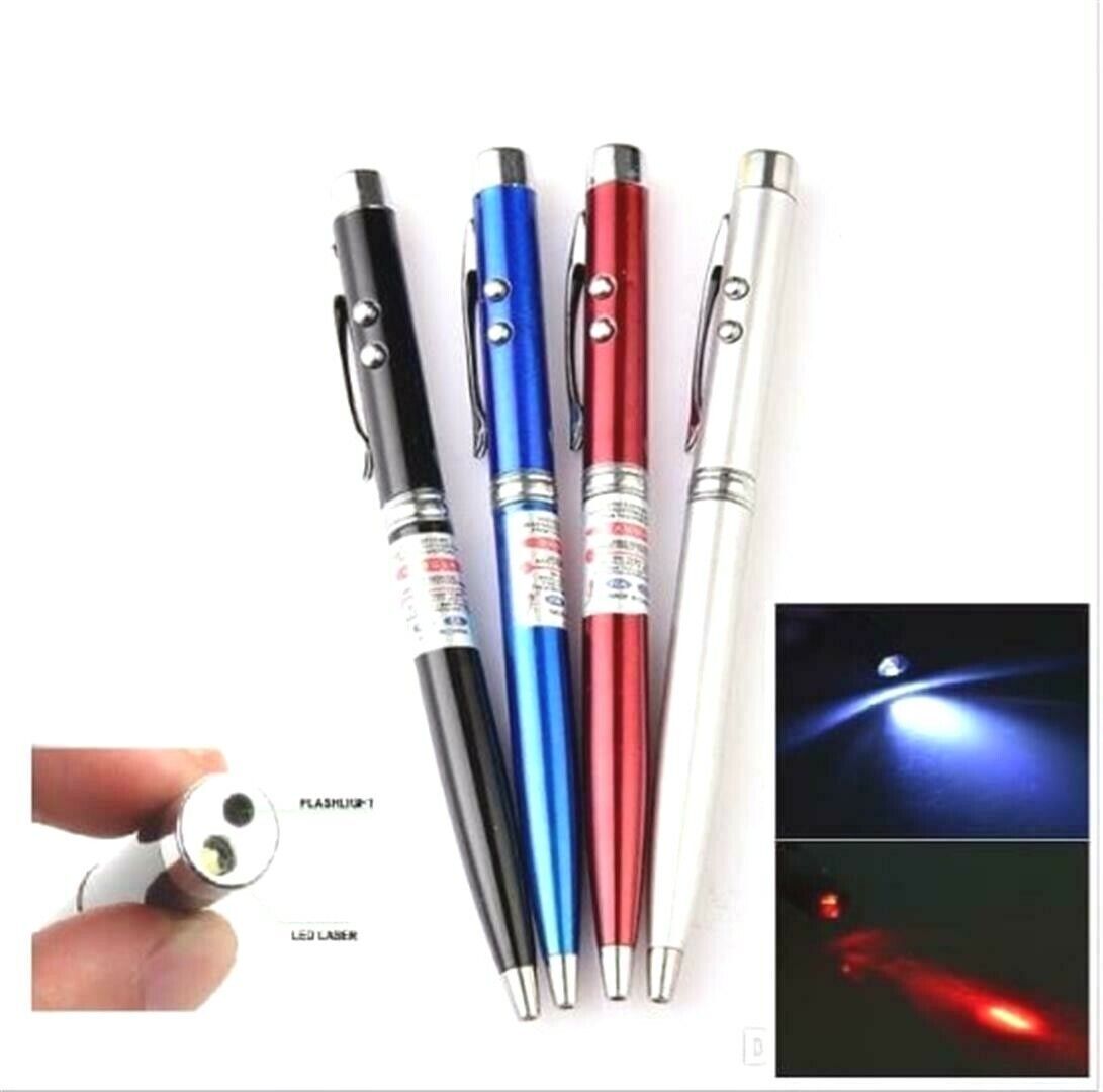 3 in 1 Red Laser Pointer Pen Keychain Cat Toy Mini Red Laser Pointer Cat Dog Interactive Training Tools White - My Store