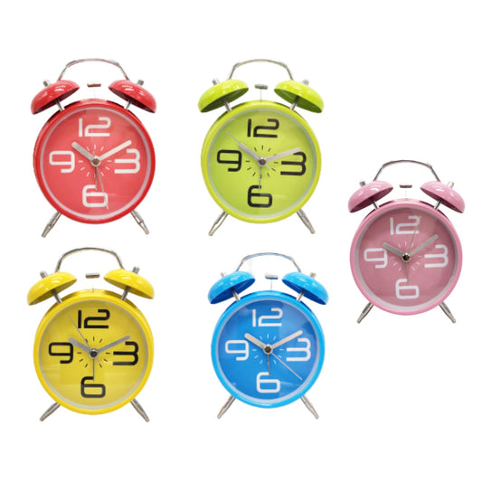 Twin Bell Alarm Clock Quartz Alarm Clock Night Light - Homeware Discounts