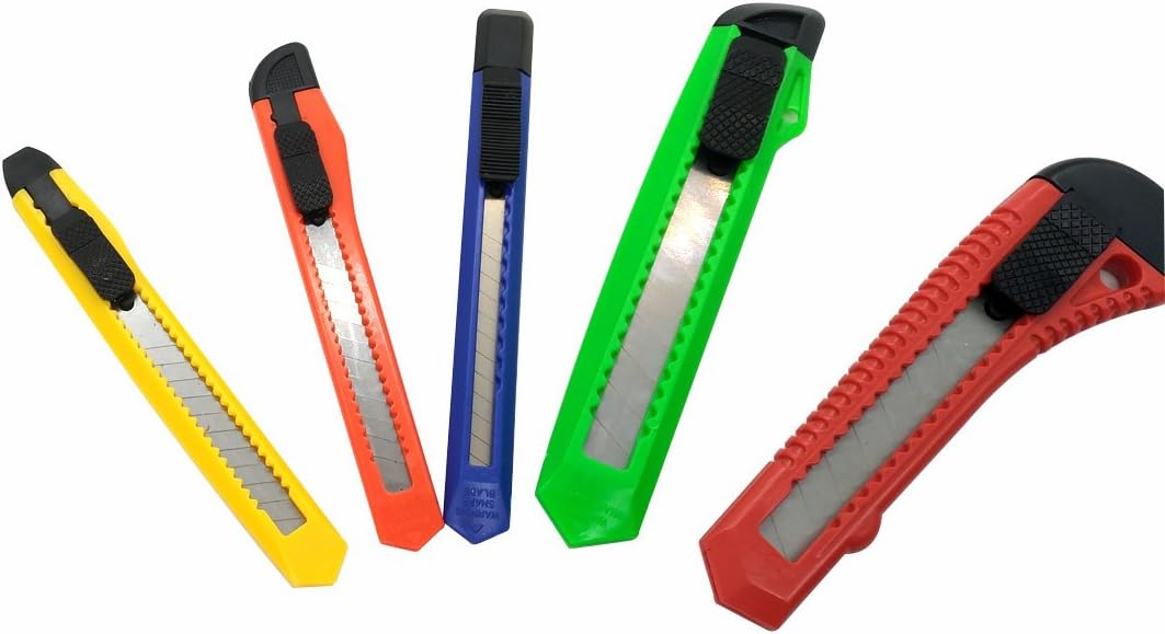 10-Pack Heavy Duty Box Cutter Utility Knife Construction Knife Exacto Knife - My Store