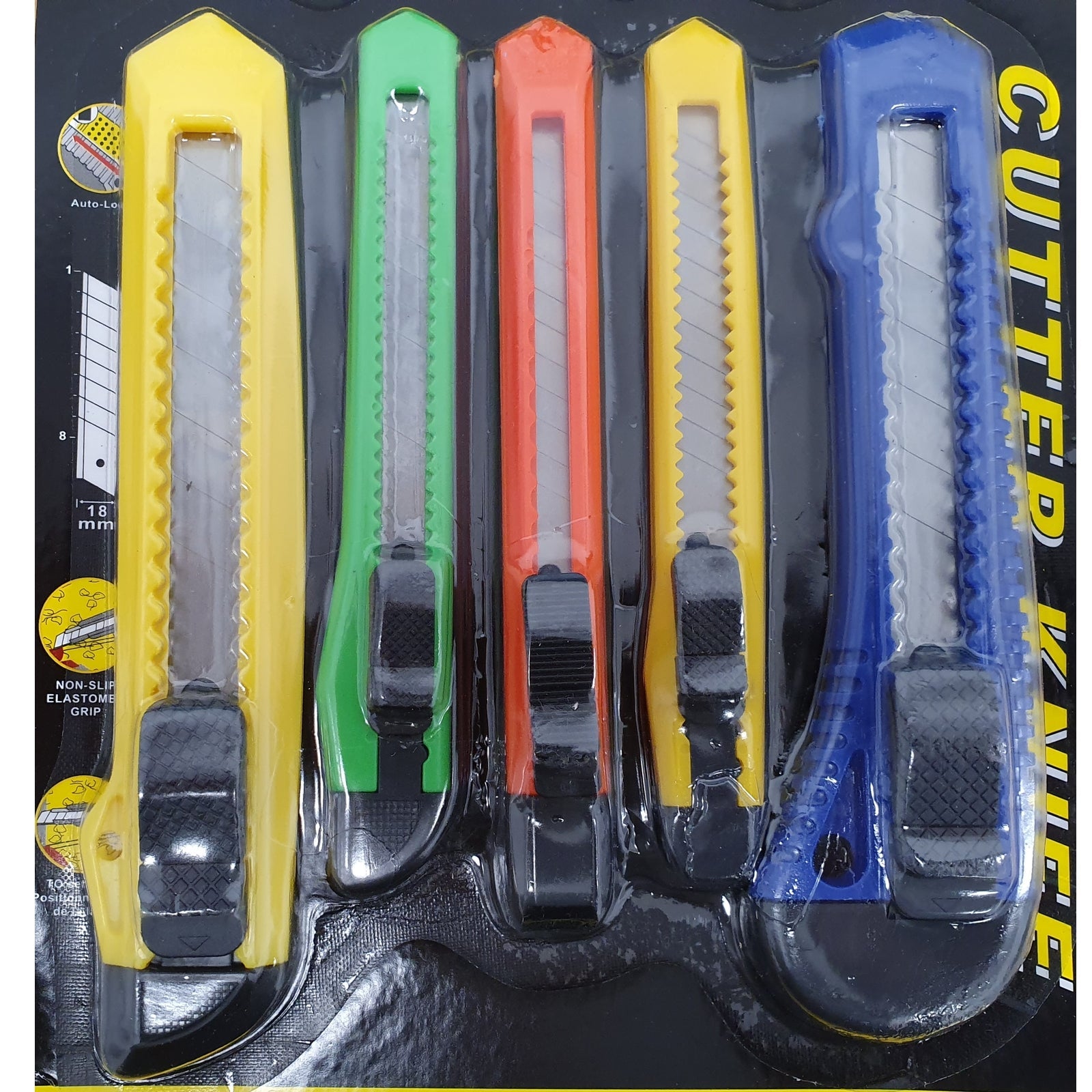 5 Set Heavy Duty Box Cutter Utility warehouse Knife - Homeware Discounts
