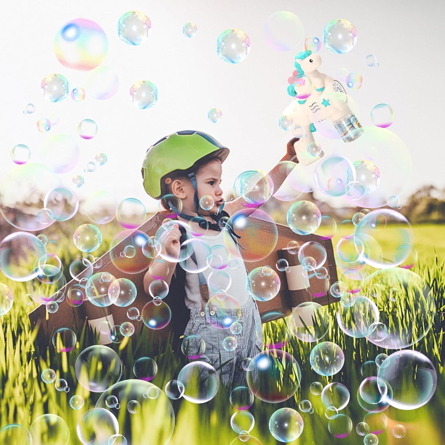 24cm Bubble Gun Bubble Maker Blower Blaster Bubble Machine Unicorn Bubble Machine - My Store