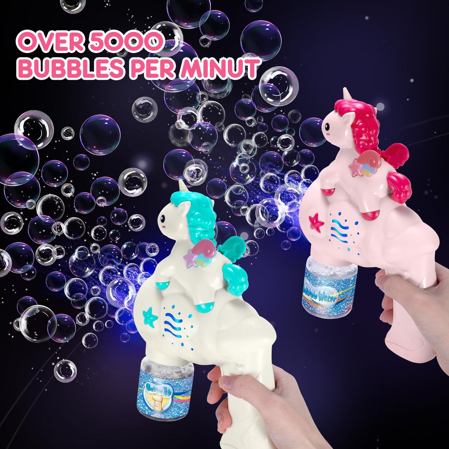 24cm Bubble Gun Bubble Maker Blower Blaster Bubble Machine Unicorn Bubble Machine - My Store