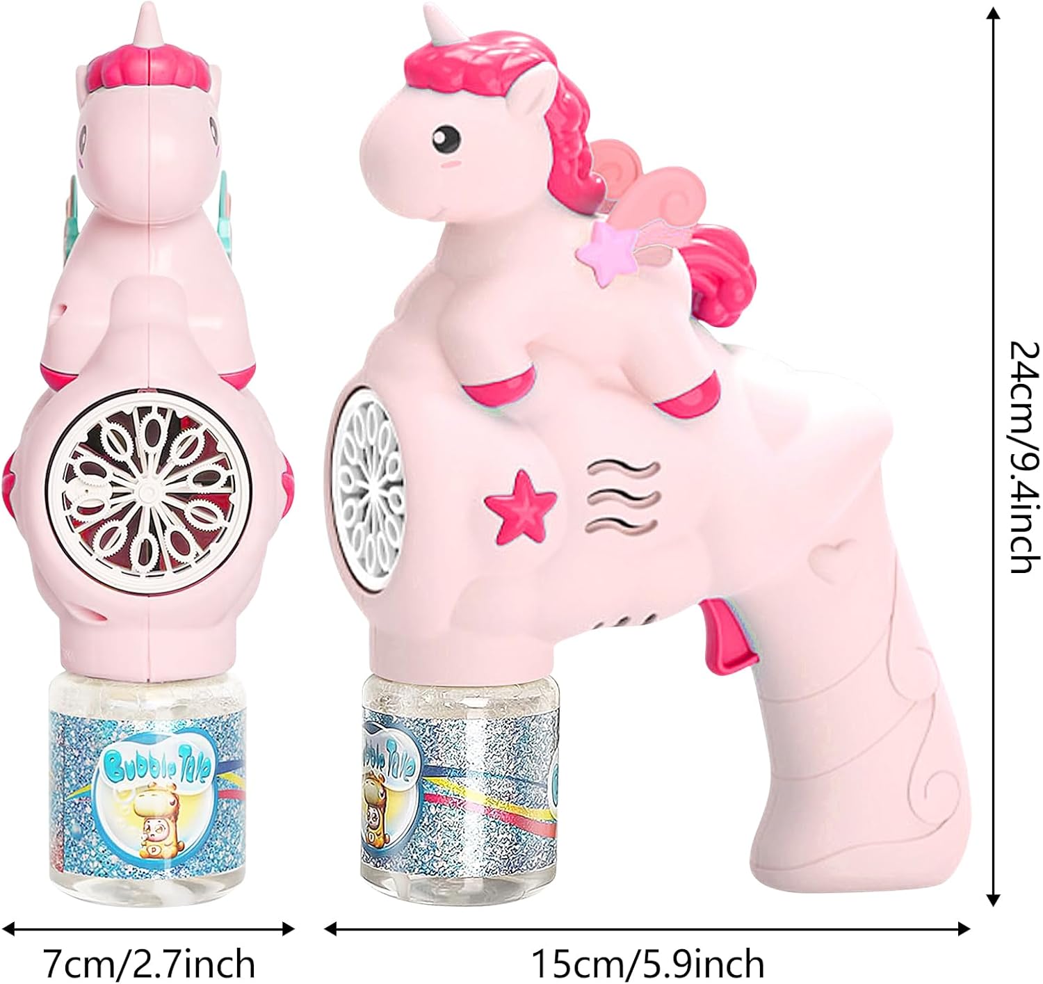 24cm Bubble Gun Bubble Maker Blower Blaster Bubble Machine Unicorn Bubble Machine - My Store