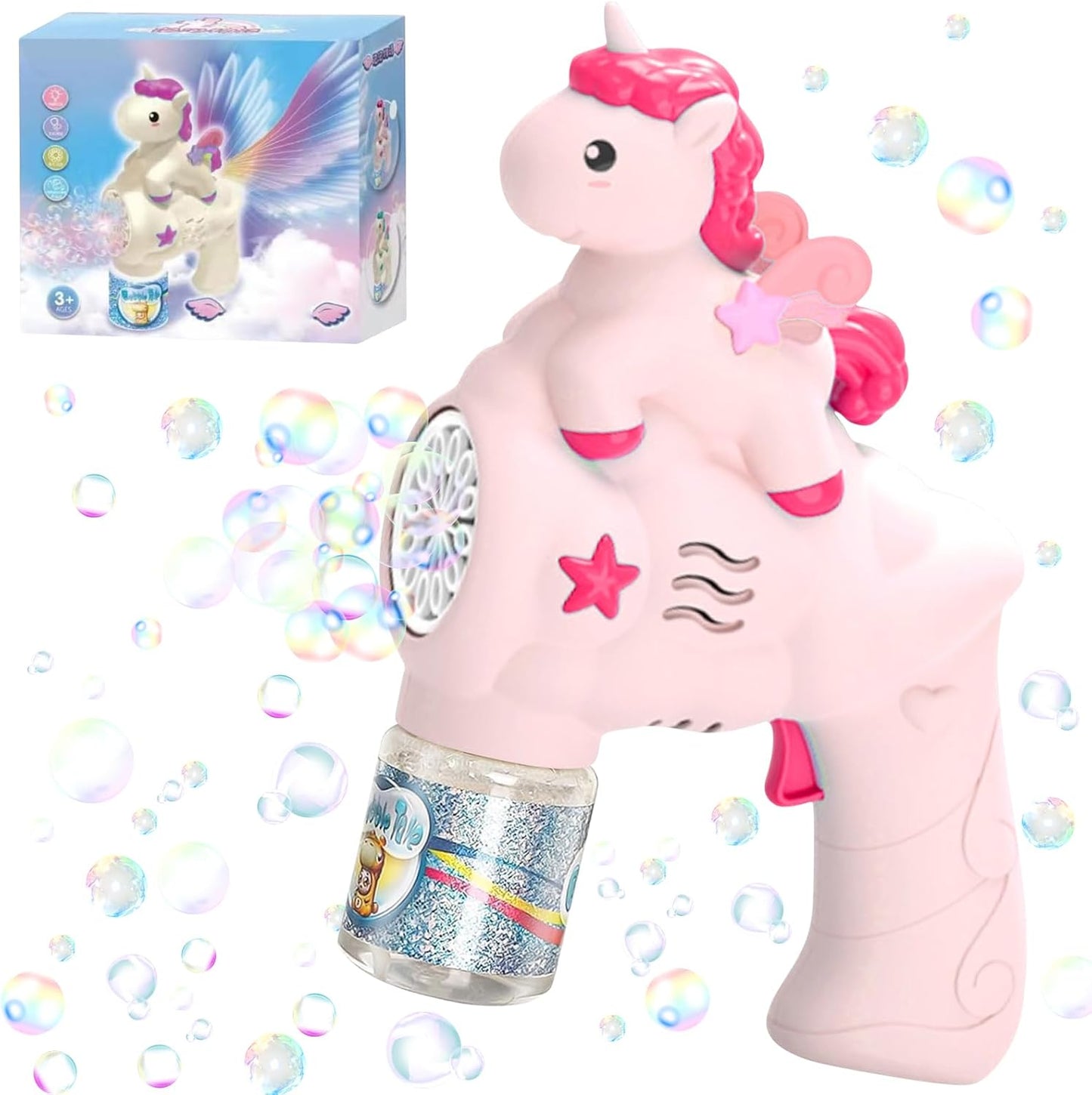 24cm Bubble Gun Bubble Maker Blower Blaster Bubble Machine Unicorn Bubble Machine - My Store