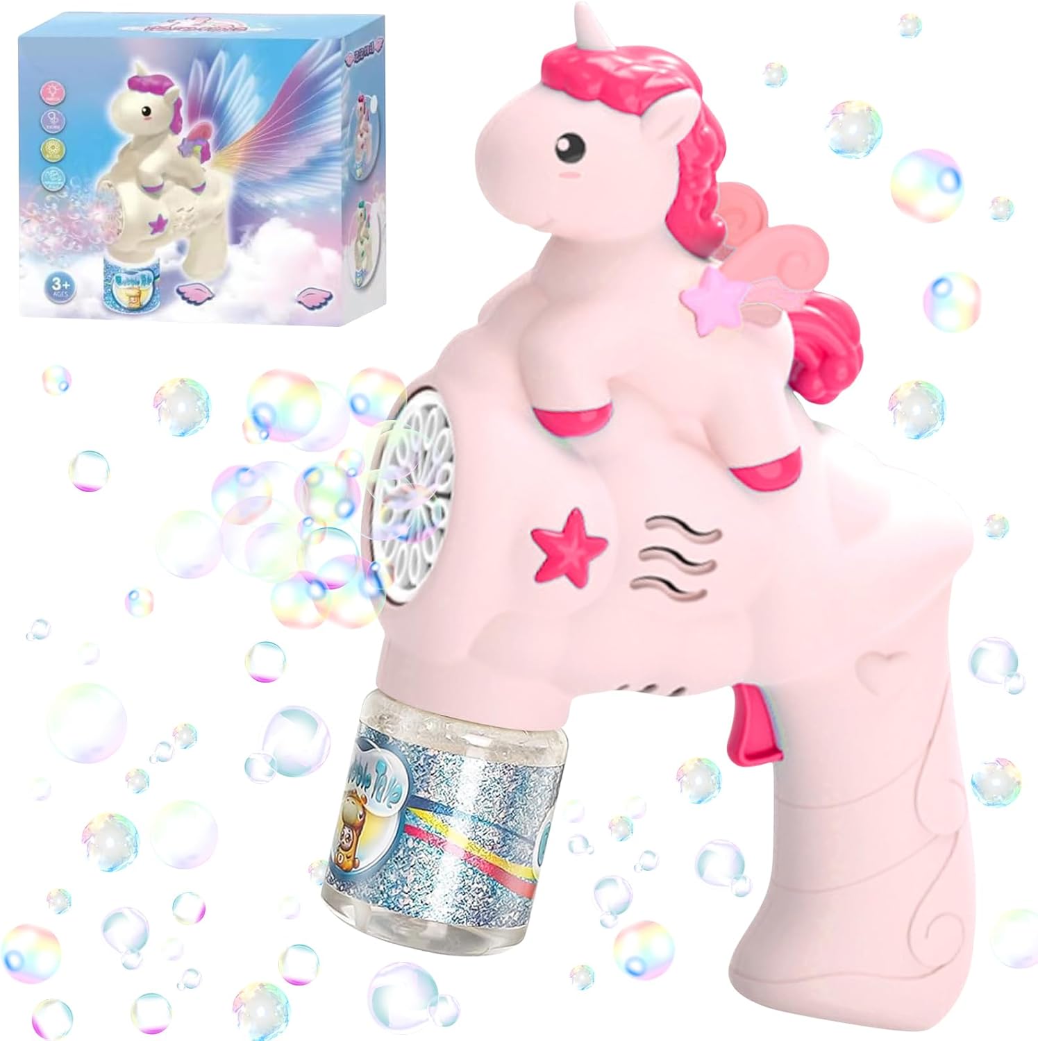 24cm Bubble Gun Bubble Maker Blower Blaster Bubble Machine Unicorn Bubble Machine - My Store