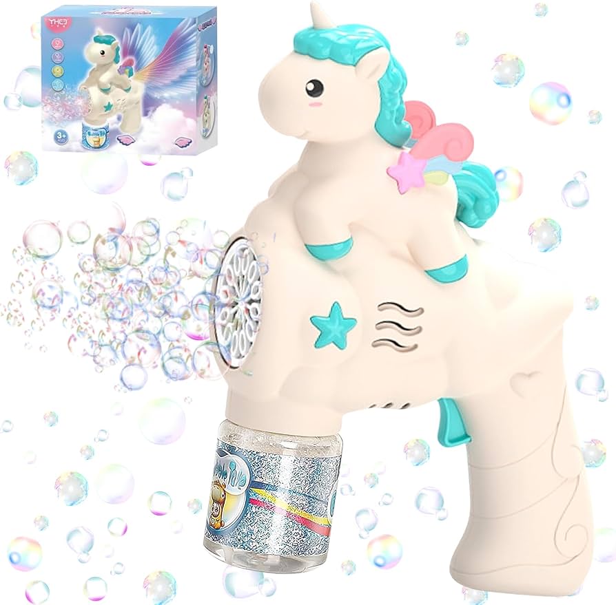 24cm Bubble Gun Bubble Maker Blower Blaster Bubble Machine Unicorn Bubble Machine - My Store
