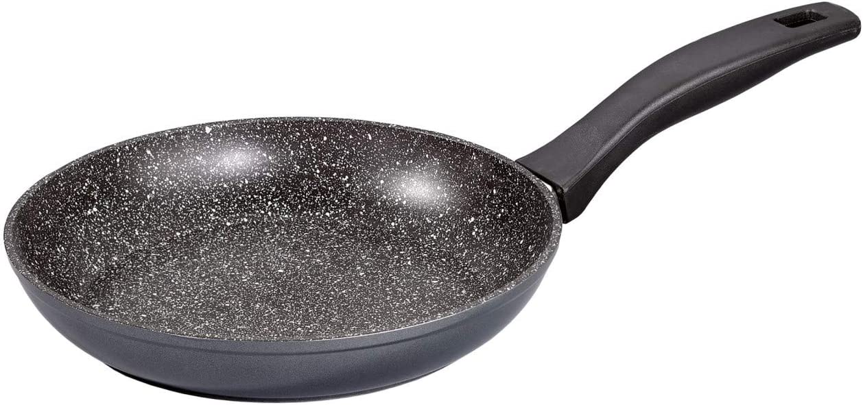 Warimex Stoneline 5Pcs Aluminium Cookware Set Stewing Pot Saucepan Frying Pan Glass Lids Suitable Induction - Homeware Discounts