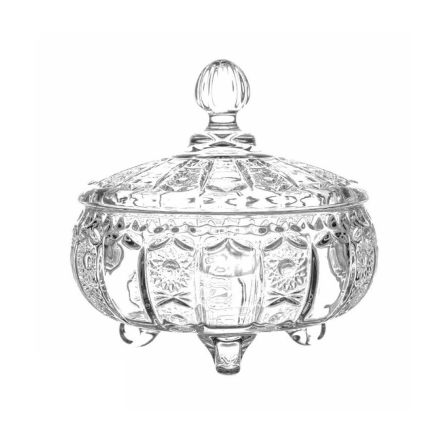 Delisoga Crystal Bowl Fruit Decoration - 18CM - Homeware Discounts