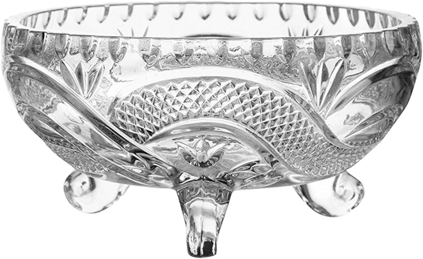 Set Of 7 Crystal-Clear Deli Glassware Sugar Bowls Trifle Dessert Fruit Bowl & Serving Bowls - My Store