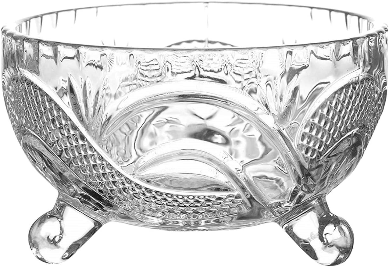 Set Of 7 Crystal-Clear Deli Glassware Sugar Bowls Trifle Dessert Fruit Bowl & Serving Bowls - My Store