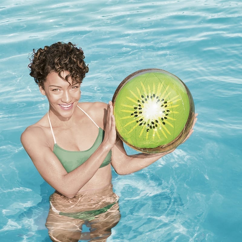 18″/46cm Fruit Beach Ball Balls Inflatable Swim toy Portable Lightweight Easy Inflate - Homeware Discounts