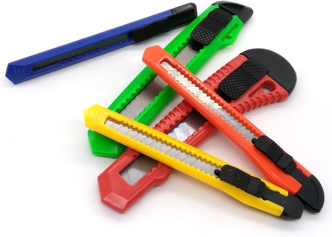 5 Set Heavy Duty Box Cutter Utility Knife Construction Knife Exacto Knife - My Store