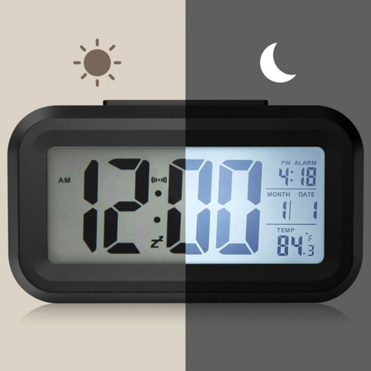 Digital Clock LCD Alarm Clock Backlight Time Light Sensor - Homeware Discounts