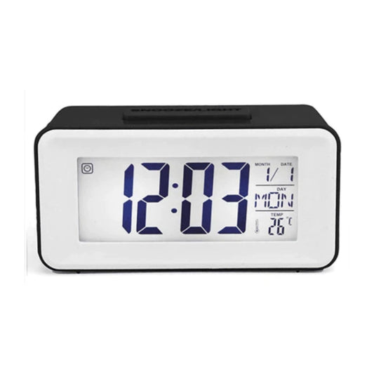 Digital LCD Backlight Display Clock With Calender, Temperature and Alarm - Homeware Discounts