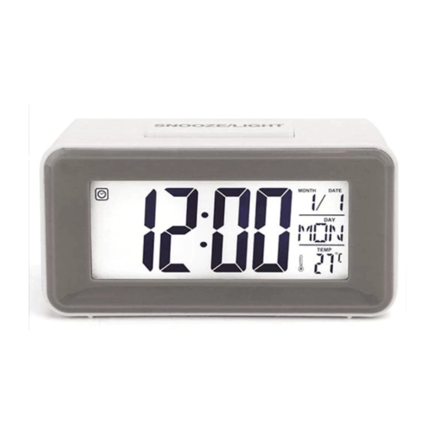 Digital LCD Backlight Display Clock With Calender, Temperature and Alarm - Homeware Discounts
