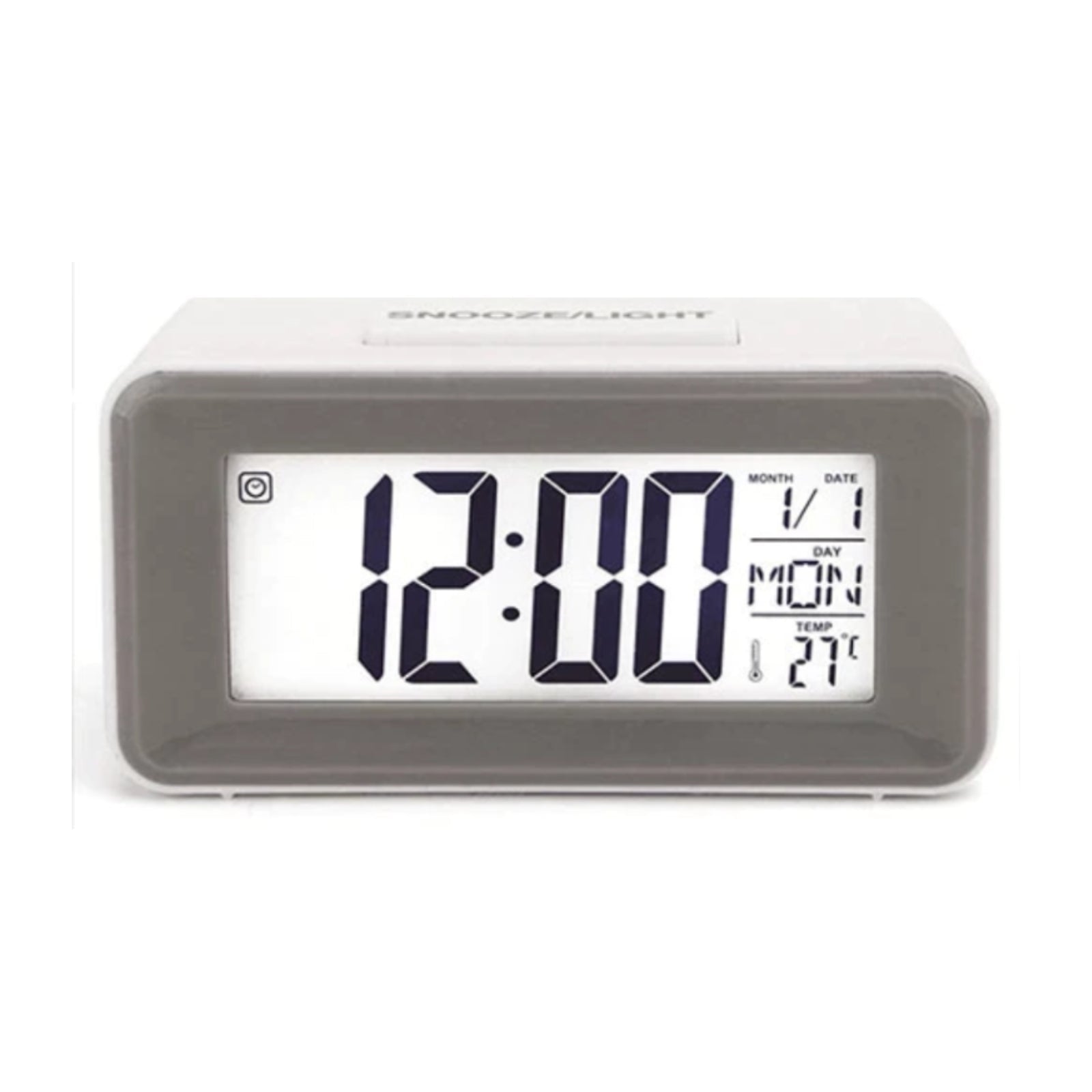 Digital LCD Backlight Display Clock With Calender, Temperature and Alarm - Homeware Discounts