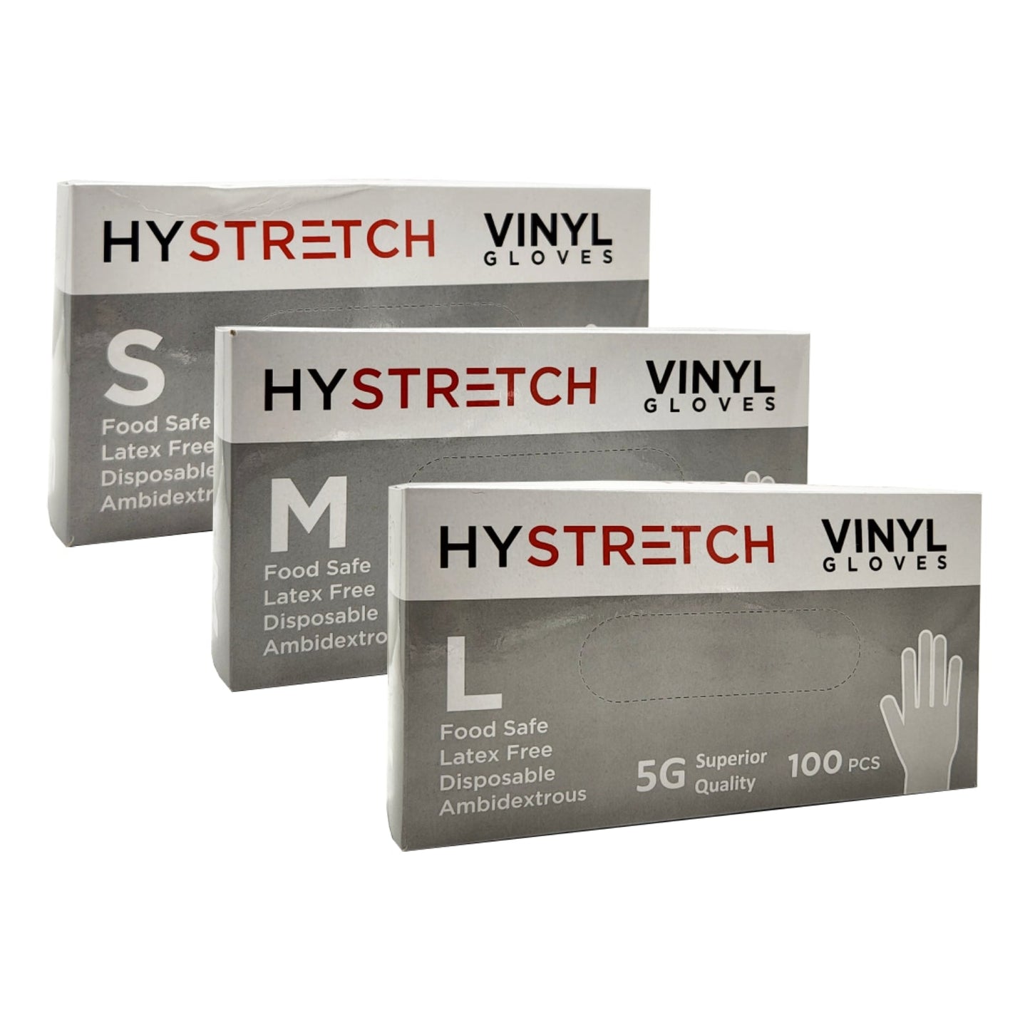 Disposable Vinyl Gloves Thick Powder Free Industrial Vinyl Food kitchen Gloves - Homeware Discounts