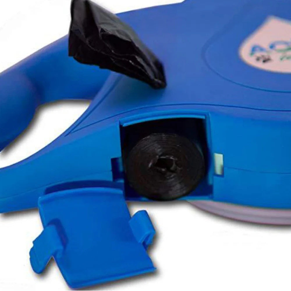 Aqua Leash multi function Dog Leash Built-in Water Bottle Collapsible Bow Waste Bag Dispenser nonretractable Dog Leash - Homeware Discounts