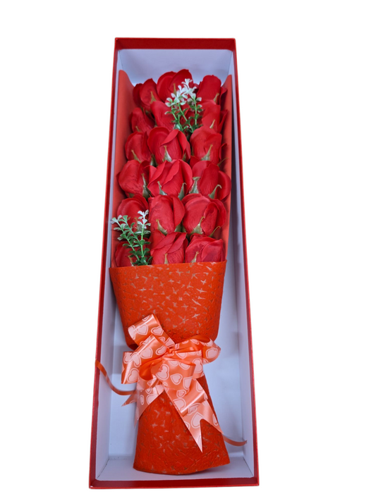 Bouquet Soap Flower Box Artificial Flowers Fake Bouquet Buch Home Moms Wedding Decor - My Store