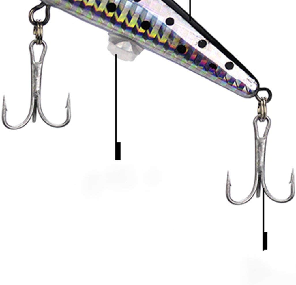 Electric Vibration Twitching Fishing Lures USB Rechargeable LED Lure Wobblers Lifelike Hard Baits Minnow Bait - Homeware Discounts