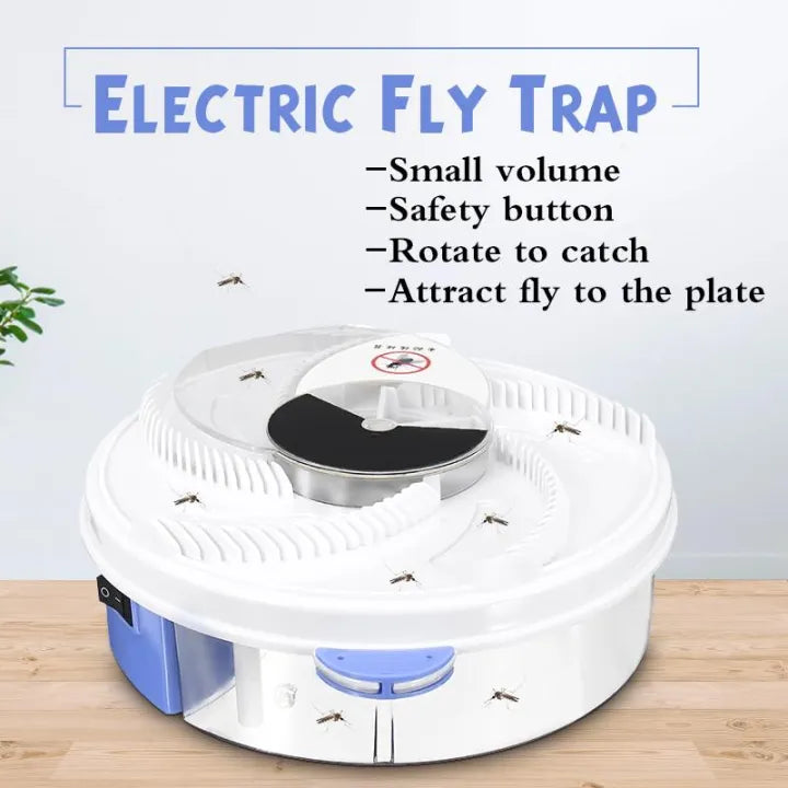 Automatic Flycatcher Electric Flytrap Insect Killer Rotating Electric Indoor Fly Trap - My Store