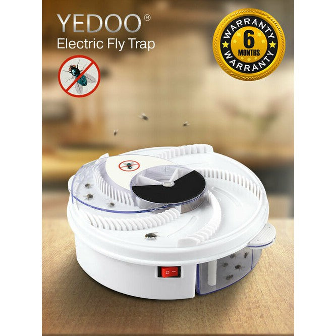 Automatic Flycatcher Electric Flytrap Insect Killer Rotating Electric Indoor Fly Trap - My Store