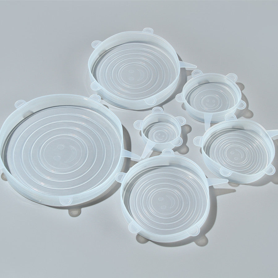 Reusable Silicone Food Cover Fresh Keeping Sealing Stretch Lid Container - Homeware Discounts