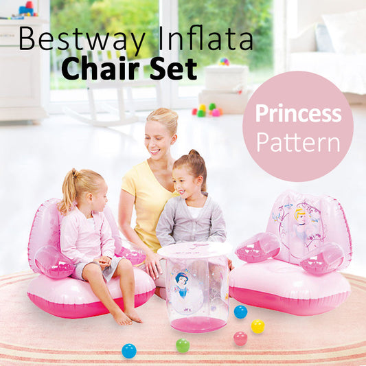 Bestway Disney Cinderella Princess Inflatable Kids Chair play Set - Homeware Discounts