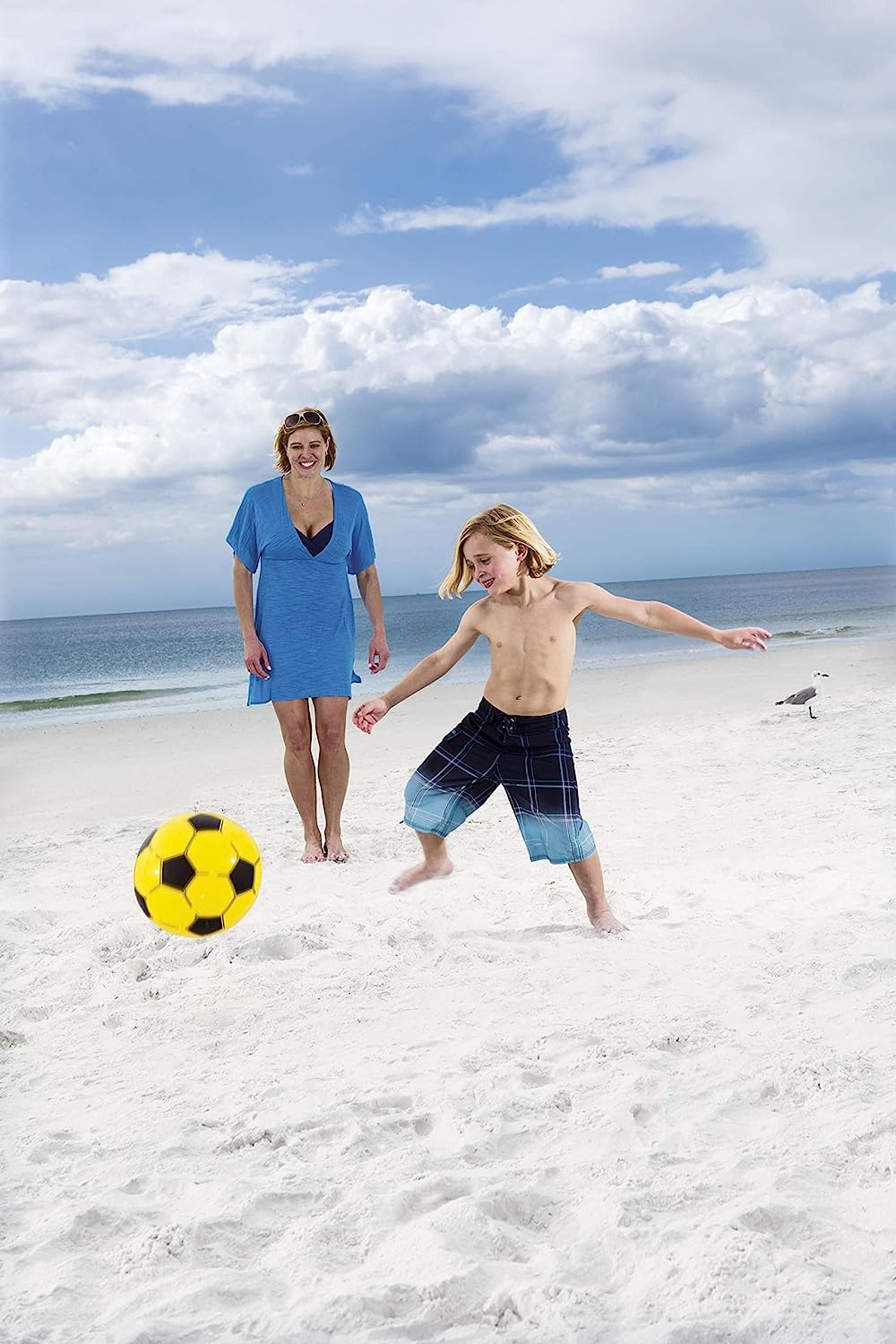 51cm Sports Baseball Football Volleyball Beach Ball Balls Inflatable Swim toy Portable Lightweight Easy Inflate - Homeware Discounts