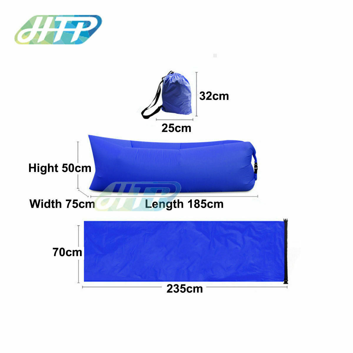 Air Beach Bed Sleeping Bag Lazy Chair Lounge Beach Sofa Bed Inflatable Camping - My Store