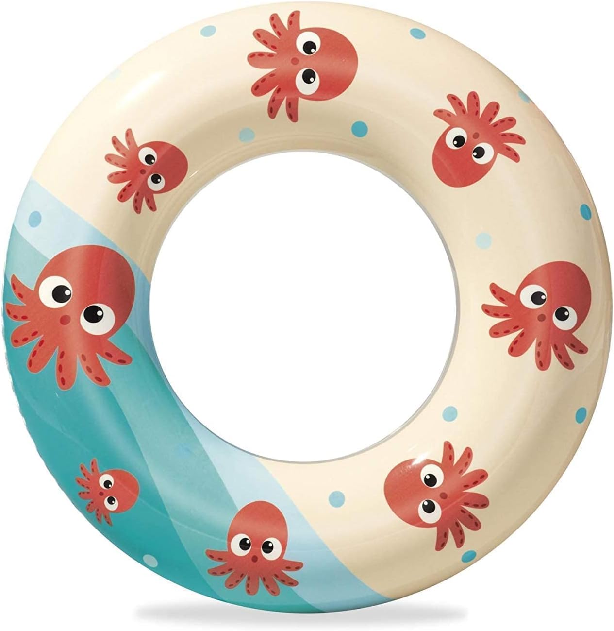 Bestway 24inch 61cm Octopus Swim Ring Inflatable tube Swim Rings Durable Tough Portable Lightweight Easy Inflate - Homeware Discounts