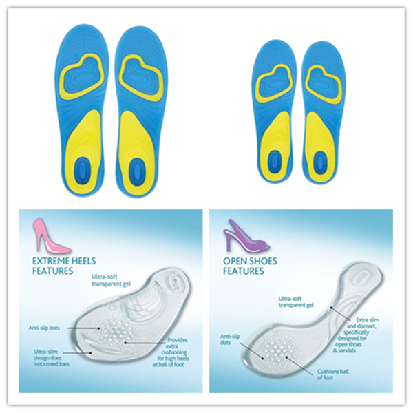 Women Shoe Insole Sport Extreme Extra Comfort Gel Insole Replacement - Homeware Discounts