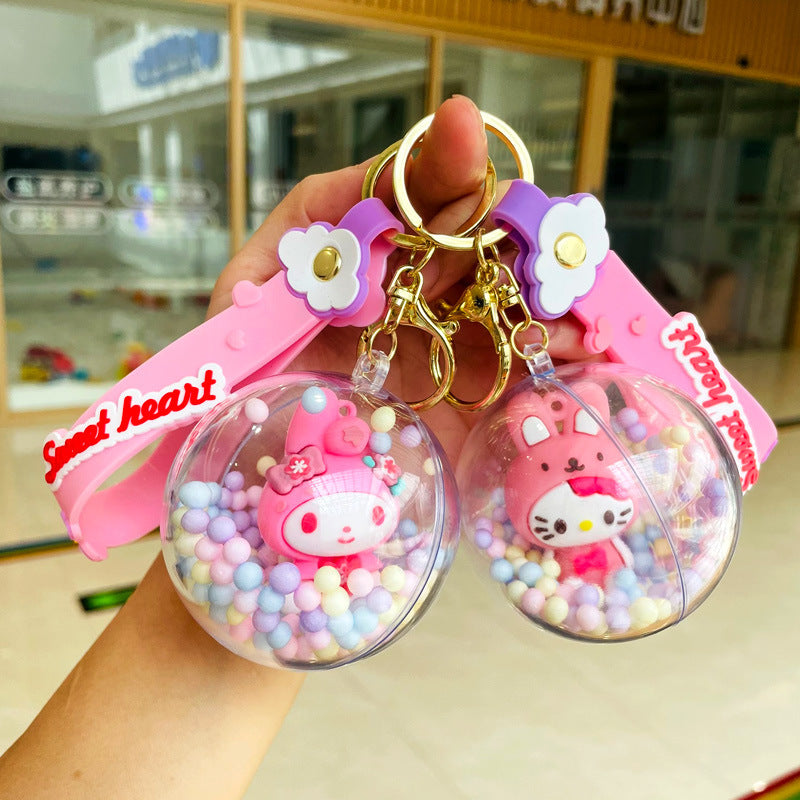 Sanrio Hello Kitty Kuromi Cinnamoroll My Melody Keyring Key Chain Kids - Homeware Discounts