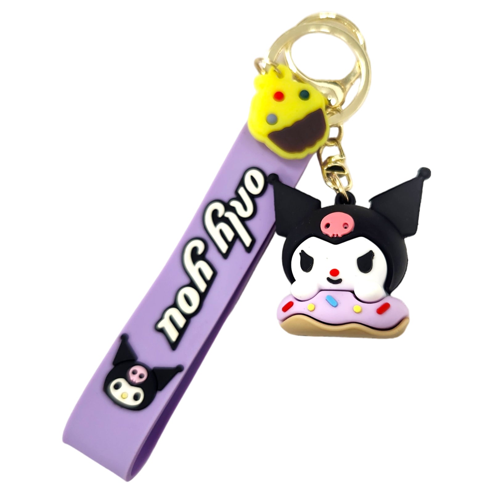 Kuromi Donut Kids Key Chain Keyring - Homeware Discounts
