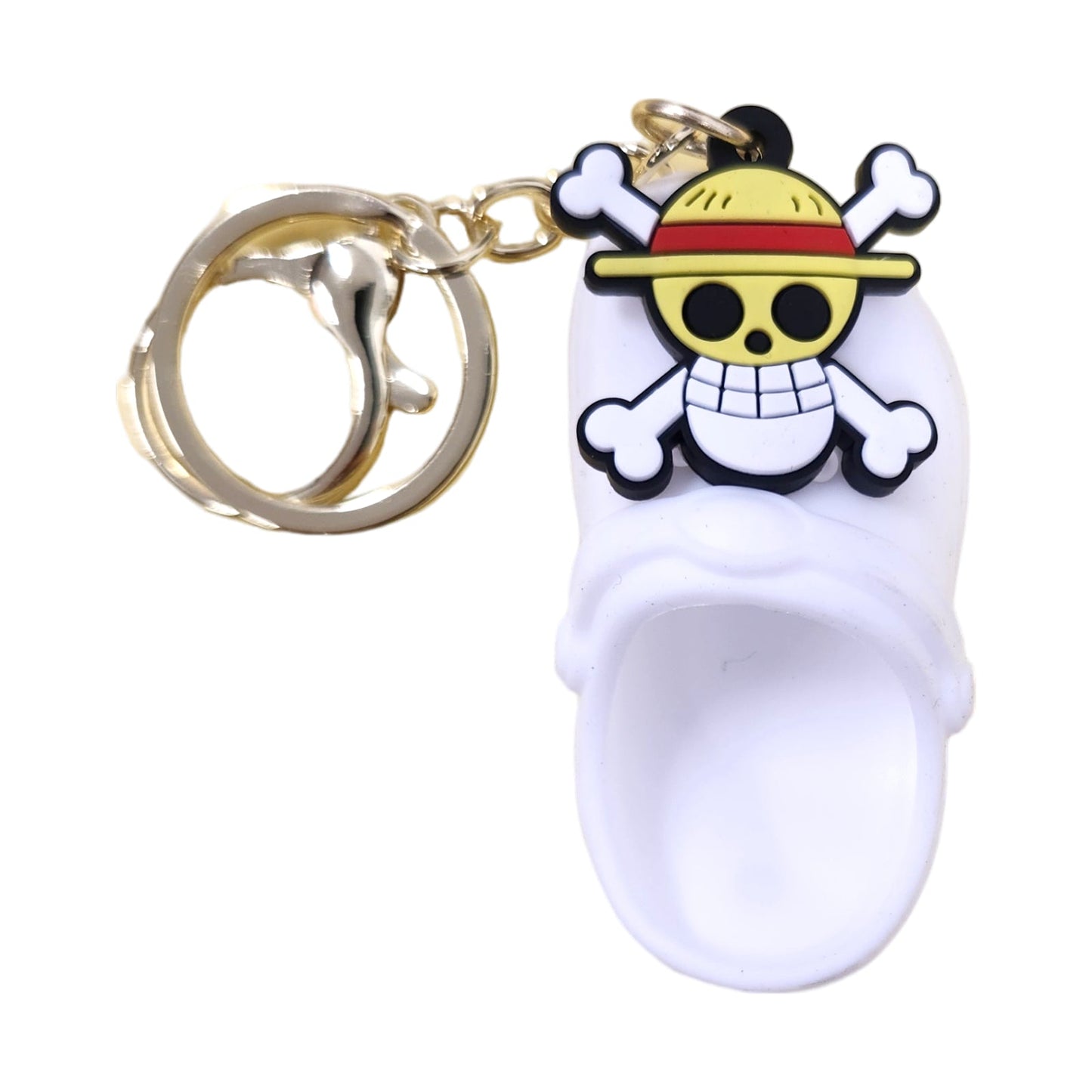 One Piece Straw Hat White Shoe Kids Key Chain Keyring - Homeware Discounts