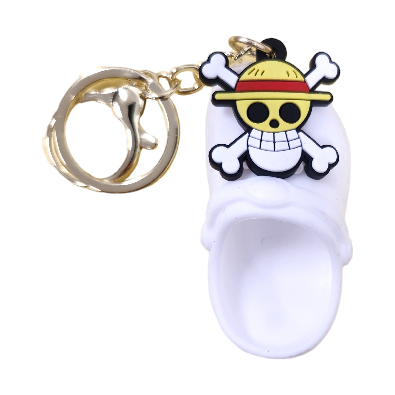 One Piece Straw Hat White Shoe Kids Key Chain Keyring - Homeware Discounts