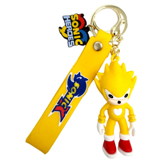 Yellow Sonic Kids Key Chain Keyring - Homeware Discounts