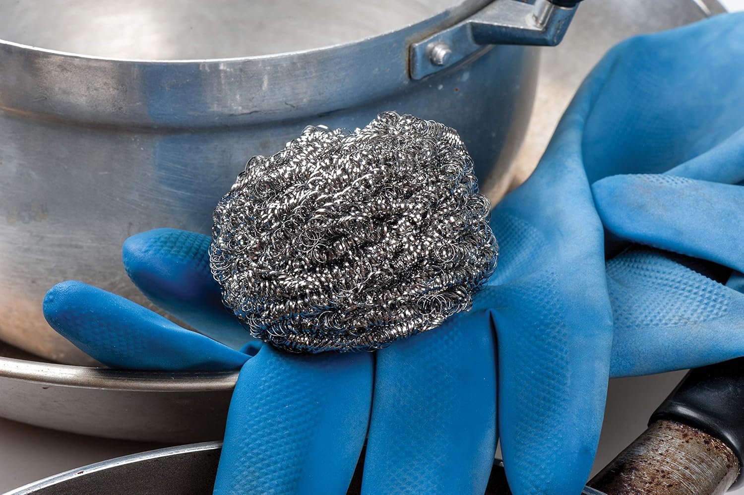 12-Pack Kitchen Cleaning Tool Stainless Steel Wire Balls Scouring Pad Scourer - My Store