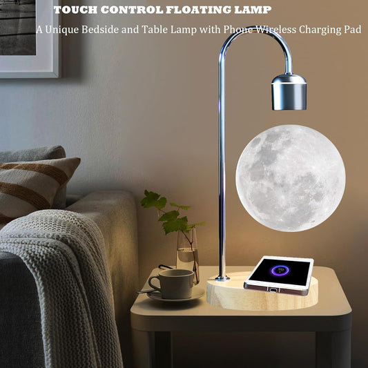 Magnetic Levitating Moon Lamp Zero Gravity Floating Light - Homeware Discounts