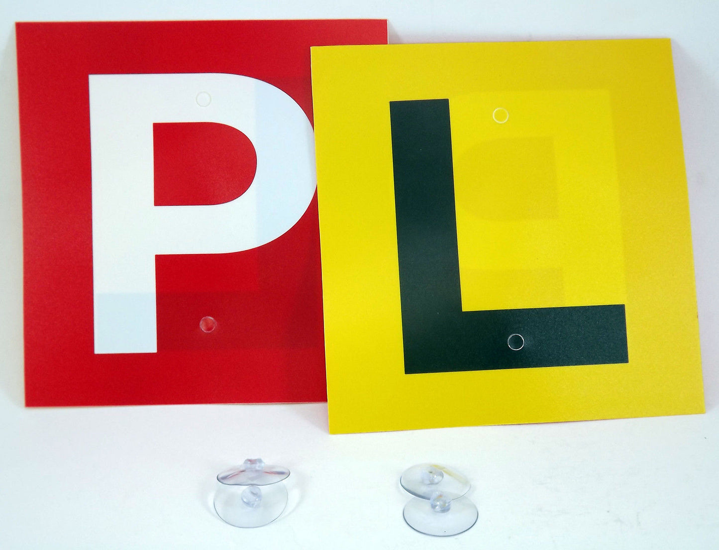 2 in 1 Reversible 2pcs Learners Plates Driver L and red P plates Suction Cups (VIC) - Homeware Discounts