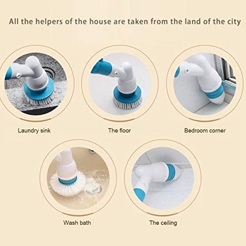 Replacement Brush Heads for Spin Mop Scrubber with multi-function set of 3 Flat,Dome,Corner - Homeware Discounts
