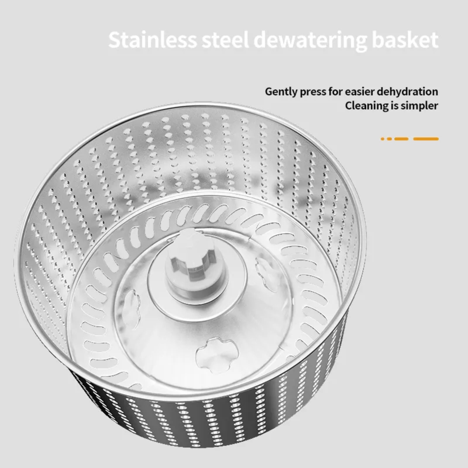 360 9 Litre Spin Mop with Bucket Extra Large Hands Free Stainless Steel Magic Mop +2 Heads - Homeware Discounts