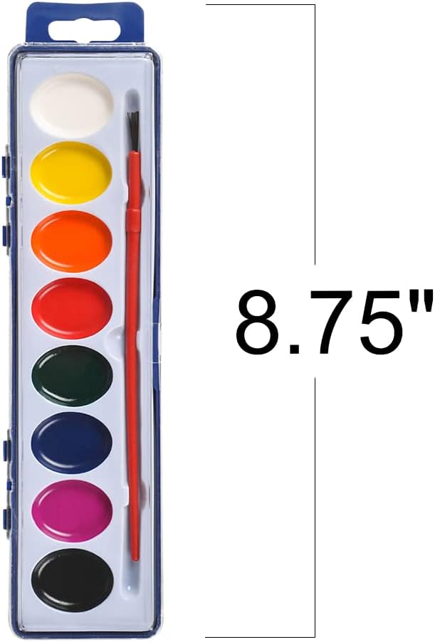 Watercolor Paint Set for Kids Set of 12 8-Colors Painting Kit with Brush - My Store