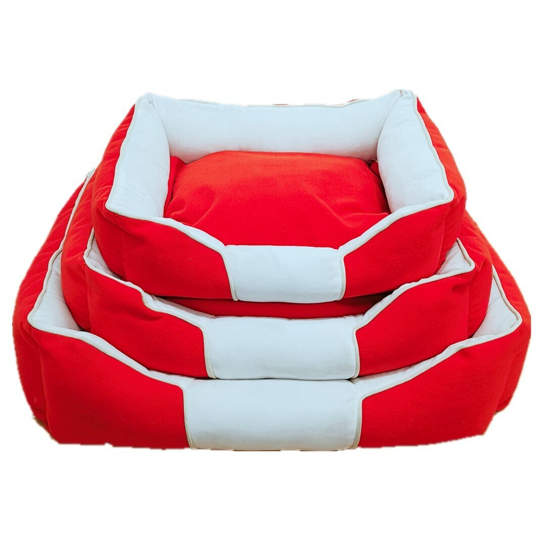 70cm Soft Velvet Sofa Shape Dog Cat Pet Bed Warm Dog Deds Washable Removable Cushion - My Store