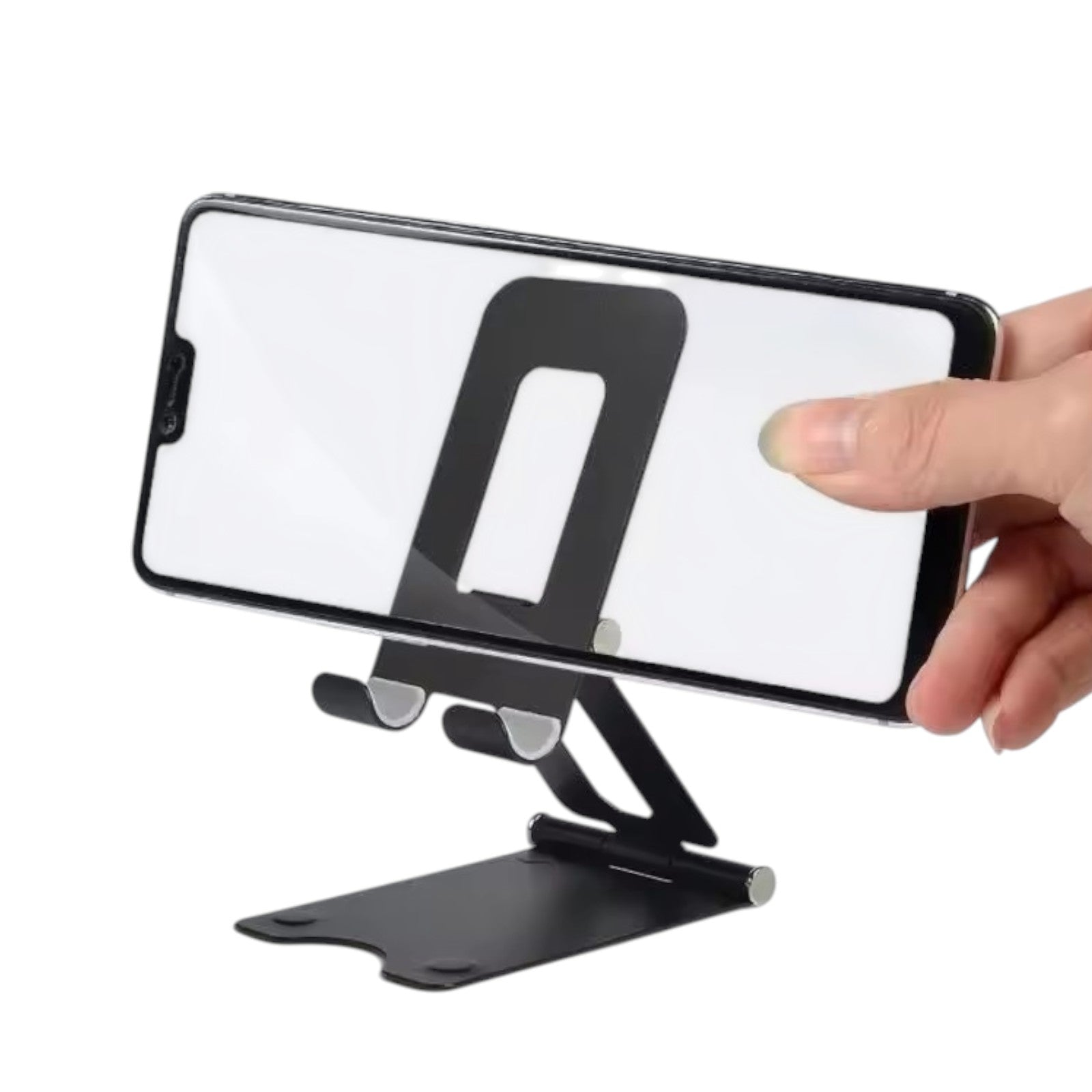 Universal iPhone Samsung Phone Holder Desk Stand Foldable Adjustable Compact Mobile Phone Tablet - Red - My Store