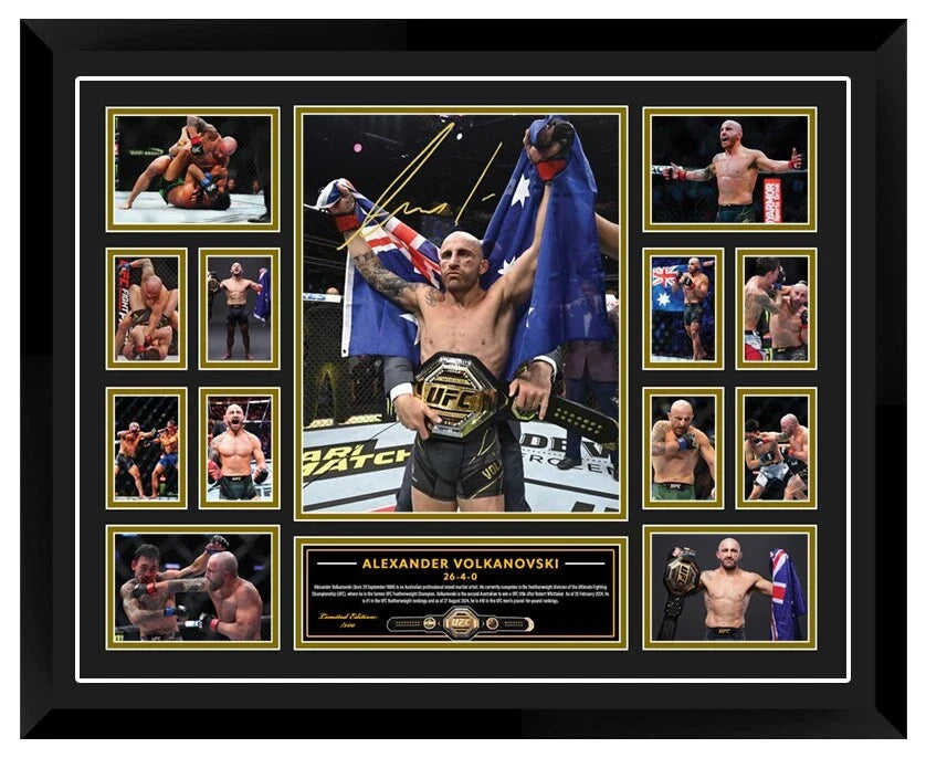 ALEXANDER THE GREAT VOLKANOVSKI UFC Limited Edition Photo Memorabilia Wooden Frame - My Store